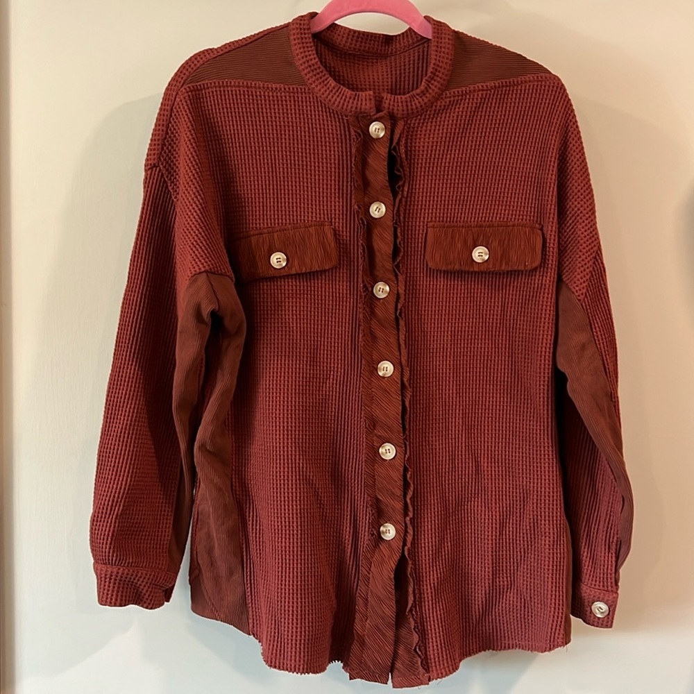 ChouYatou - boutique shacket, medium, oversized